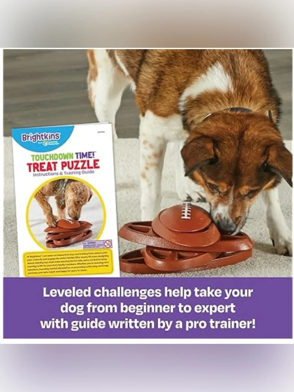 New in box - Brightkins Touchdown Time Treats Puzzle for dogs